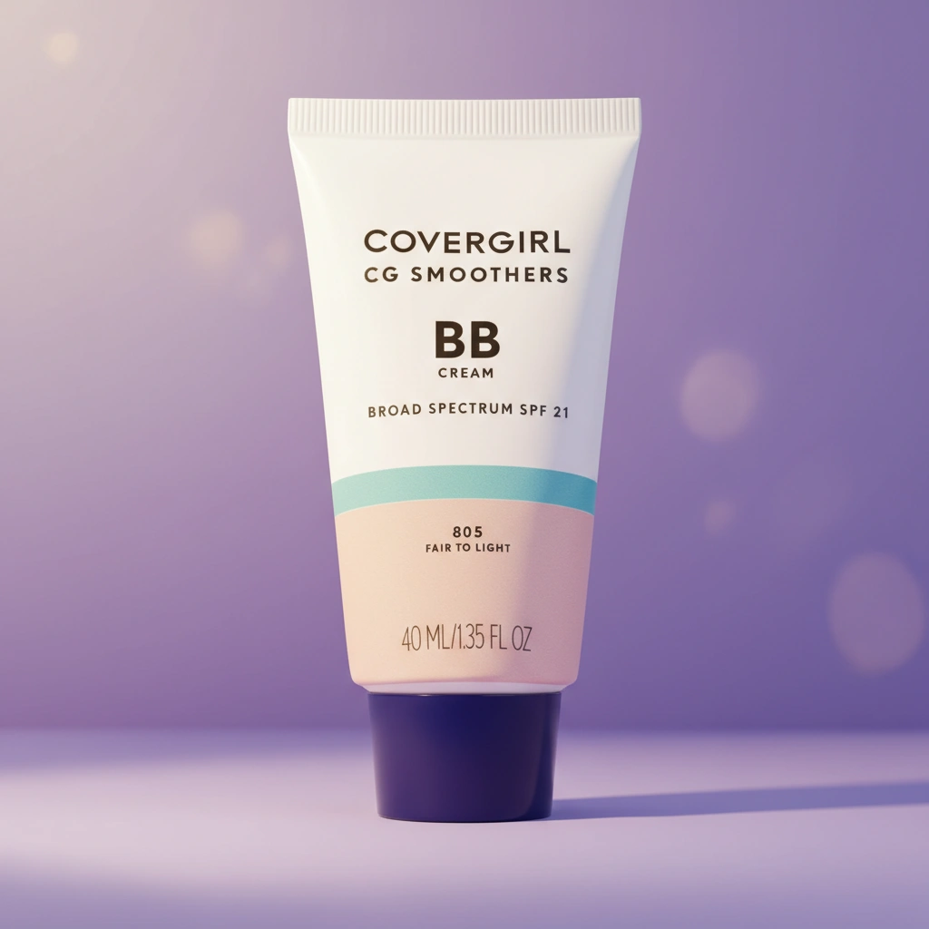 COVERGIRL Smoothers Lightweight BB Cream, Fair to Light 805, 1.35 oz (Packaging May Vary) Lightweight Hydrating 10-In-1 Skin Enhancer with SPF 21 UV Protection