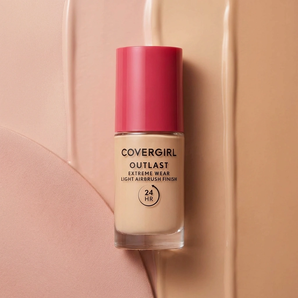Covergirl Outlast Extreme Wear 3-in-1 Full Coverage Liquid Foundation, SPF 18 Sunscreen, Creamy Natural, 1 Fl. Oz.