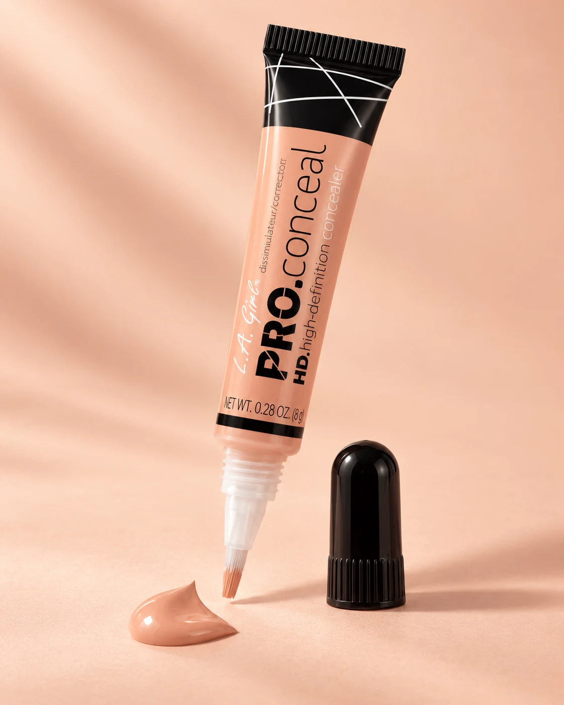 Illustrated view of L.A. GIRL PRO.conceal, Peach Corrector · GC994